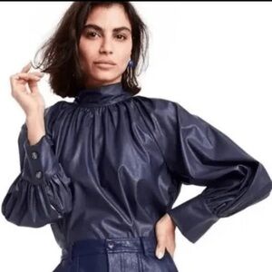 Rachel Comey for Target Navy Blue Blouse